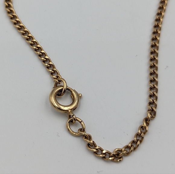 Winking Cat Pendant Wood Base Green Rhinestone Gold Tone Vintage Retro Unsigned - Picture 13 of 15